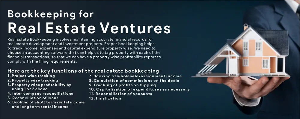 bookkeeping for real estate ventures